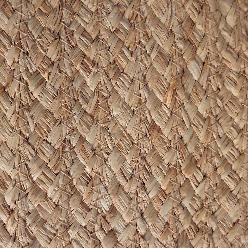 ☀️☀️ Summer Straw Tote with Beaded Pearl Handles - Picture 2 of 3